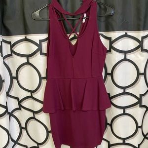 Maroon dress